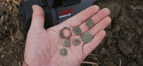 Metal detecting finds - coins and relics