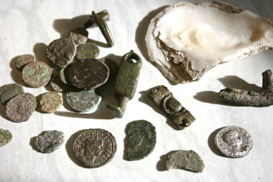 Metal detecting finds - coins and relics