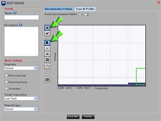 Fig 3 – Building a pattern using the rectangle tool