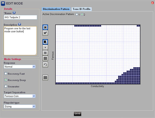 Fig 4 – First tadpole pattern