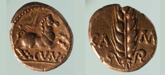 Metal Detector Finds - Cunobelin gold Stater (43 A.D.)