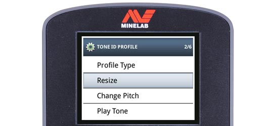 CTX 3030 screenshot: Resize Menu