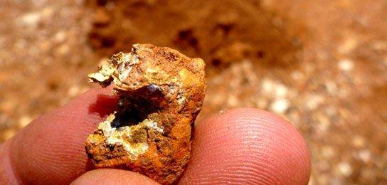Damaged 19 gram gold nugget - should have used the PRO-FIND 25 pinpointer