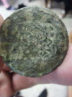 Metal detector finds - 1837 large cent Metal detector finds - 1837 large cent