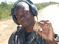 Metal detectorist finds gold nugget Metal detectorist finds gold nugget