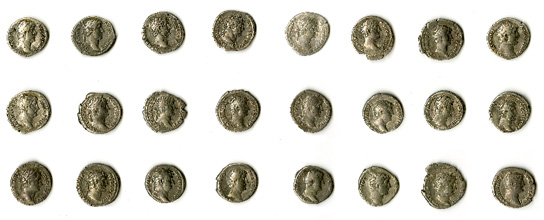 Coins missed by the original discoverers