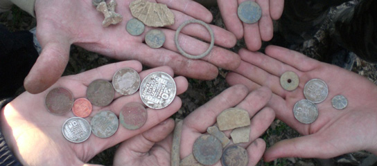 Finds from using a X-TERRA metal detector