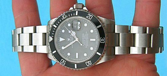 Rolex watch found while beach metal detecting