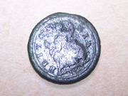 Metal detecting finds - 1723 half penny Metal detecting finds - 1723 half penny