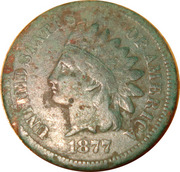 Metal Detector Finds - 1877 Indian (Front) Metal Detector Finds - 1877 Indian (Front)