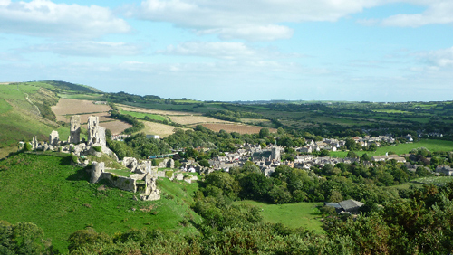 Corfe Castle - a great area for metal detecting