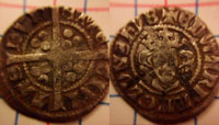 Metal detecting finds - hammered coin Metal detecting finds - hammered coin