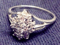 Metal detecting finds - diamond ring Metal detecting finds - diamond ring