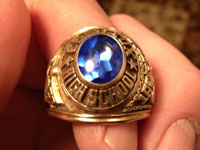 Metal detecting finds - 1967 gold class ring Metal detecting finds - 1967 gold class ring