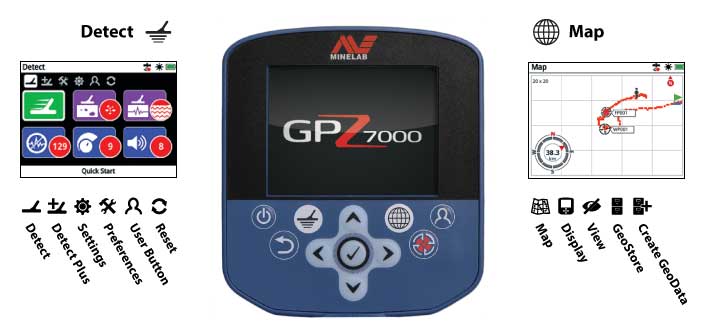 minelab gpz 7000 kontrol ünitesi