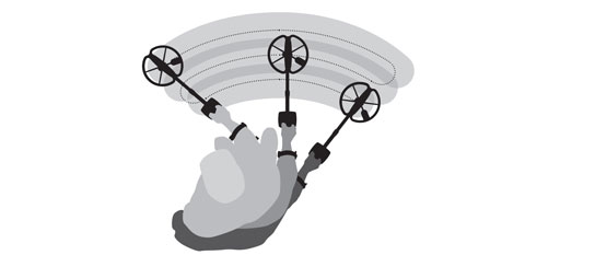 E-TRAC metal detector speed illustration