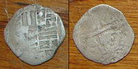 Metal detecting finds - Spanish cob Metal detecting finds - Spanish cob
